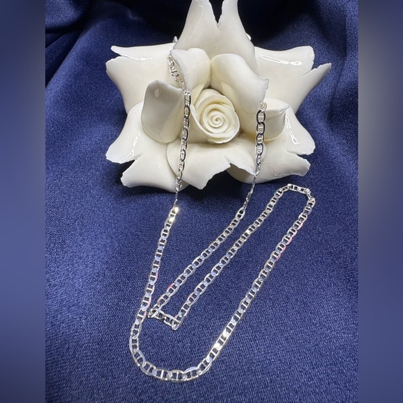 Chain Cuban Curb Chain 18” 925 Sterling Silver 2mm - Picture 1 of 4